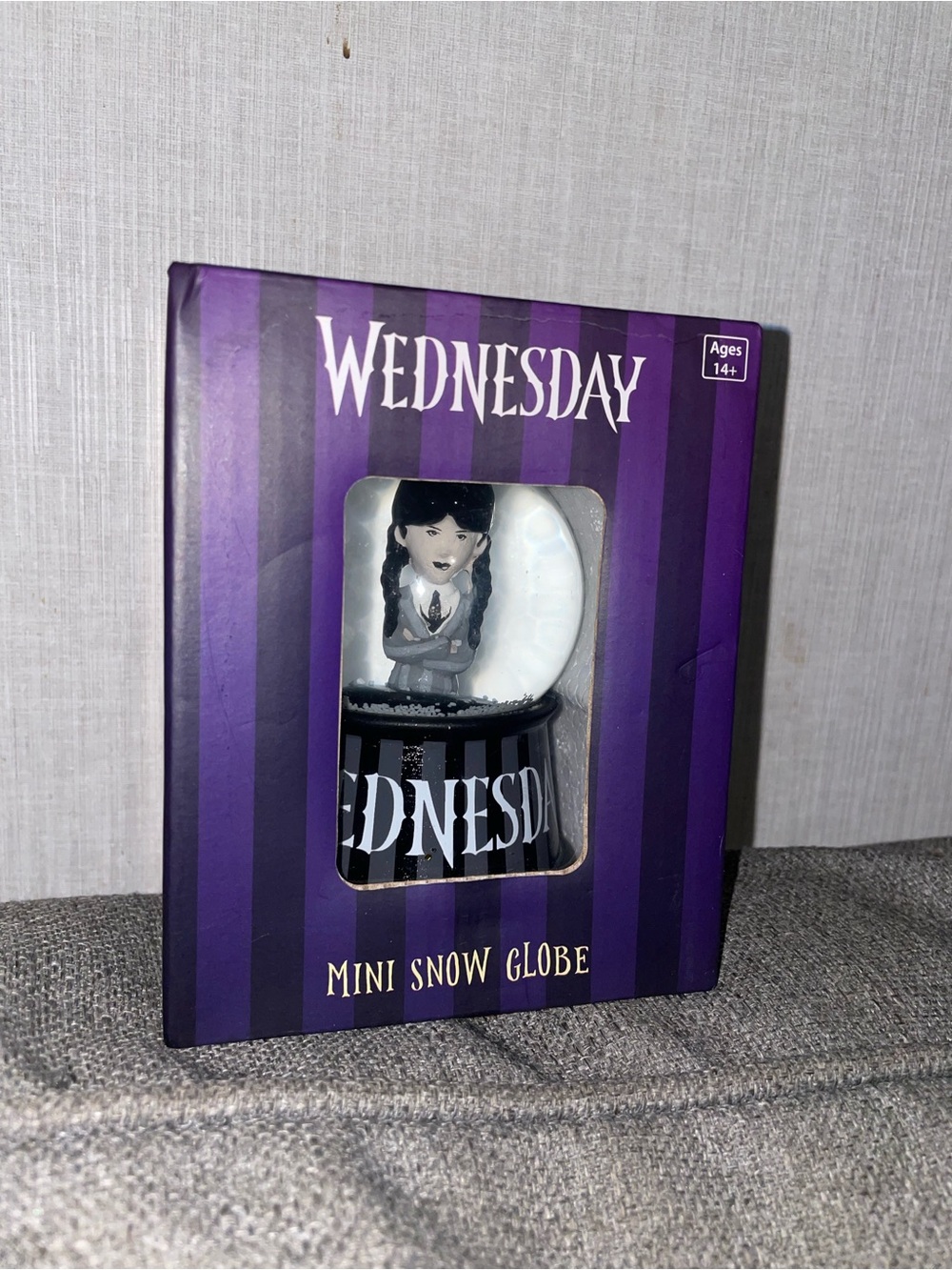 Wednesday Mini Snow Globe - Purple